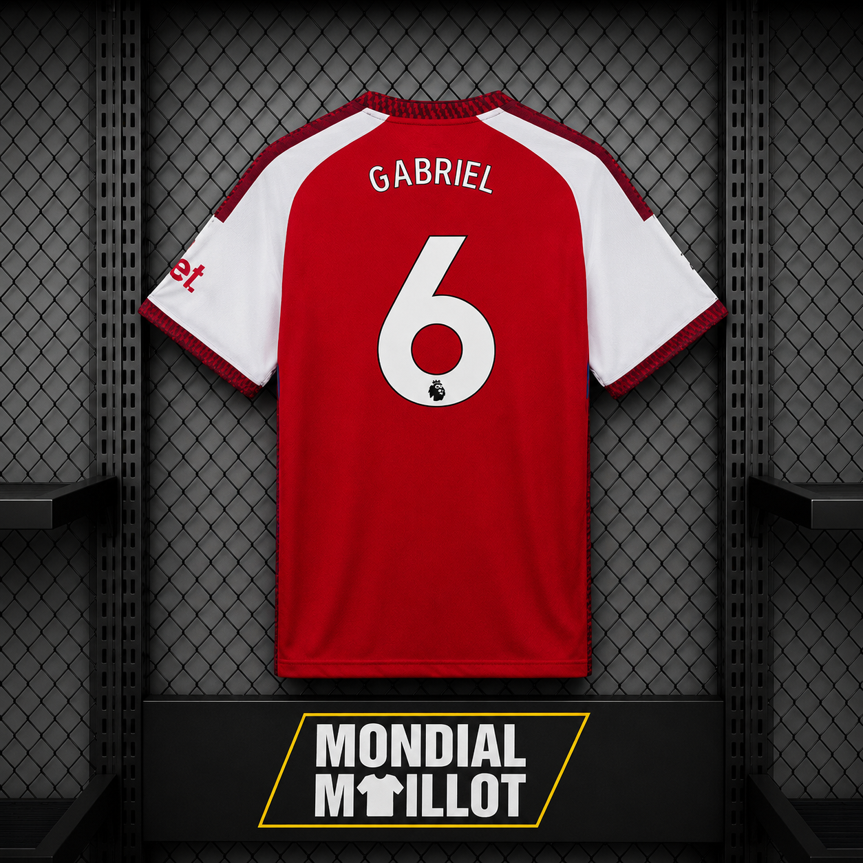 Arsenal — Maillot Domicile Flocage Gabriel #6